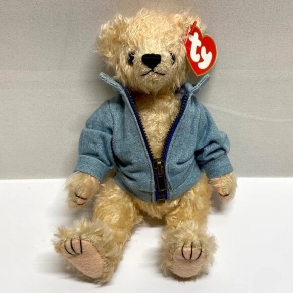 Vintage Ty Attic Treasures Logan Canada Jointed Teddy Bear Plush 2000 w/Tags - Picture 1 of 12